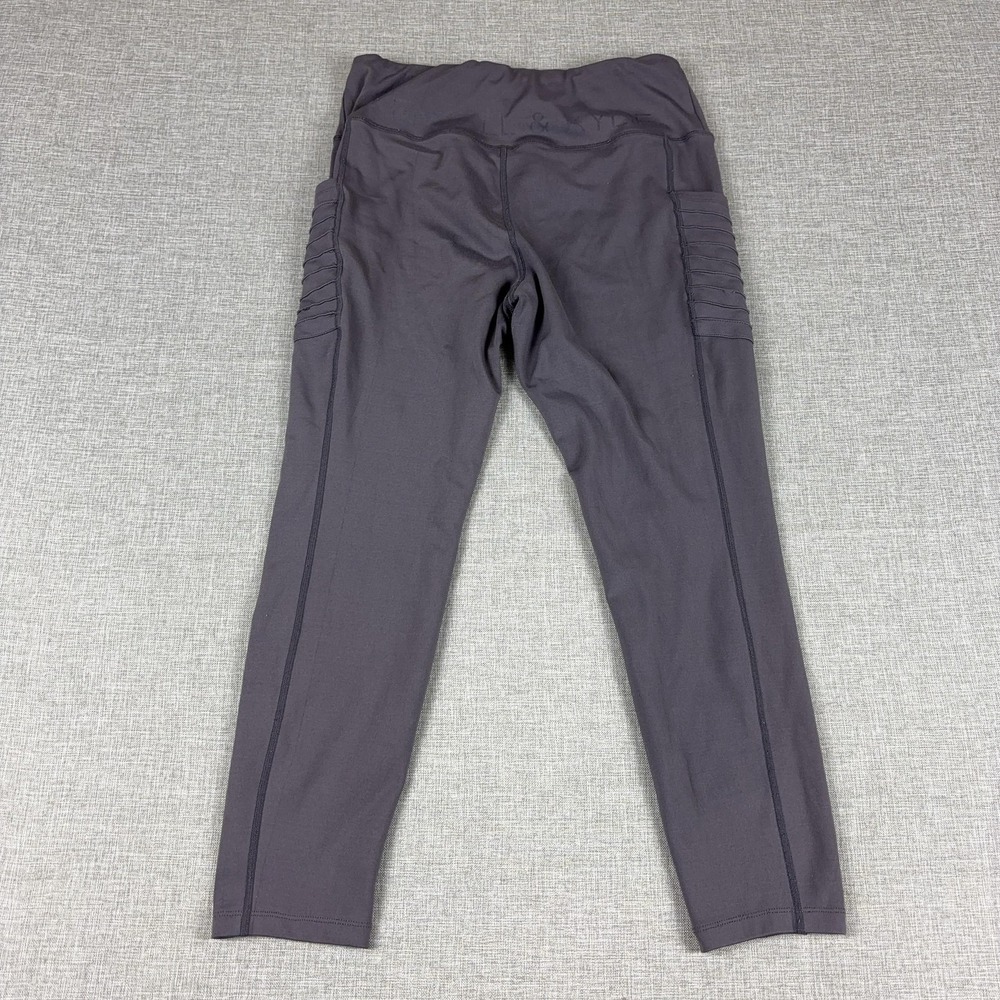 Kendall & Kylie Leggings Womens XL Purple Ankle Skinny Side Pocket Yoga Pants